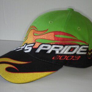 Vintage Arctic Cat Cat’s Pride 2003 Green Black Flames Adjustable Hat Cap